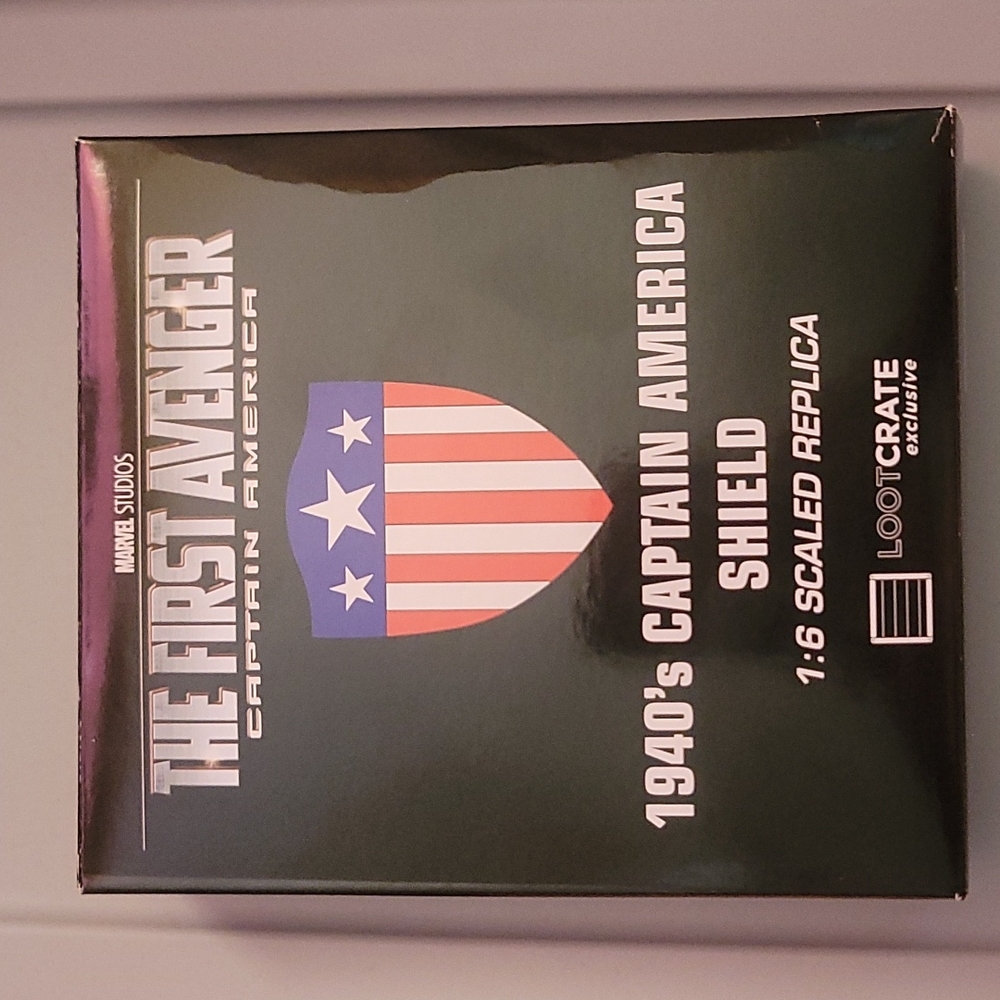 Captain America's small scaled shield replica